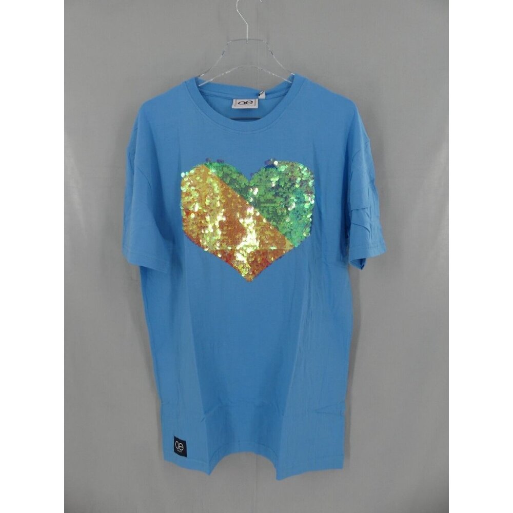 Queer Eye Shirt Sequin Rainbow Heart Tee | 100% Cotton | Pride Month